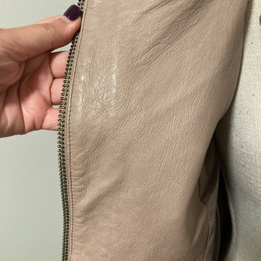 Joie Blush Leather Jacket - Picture 5 of 11